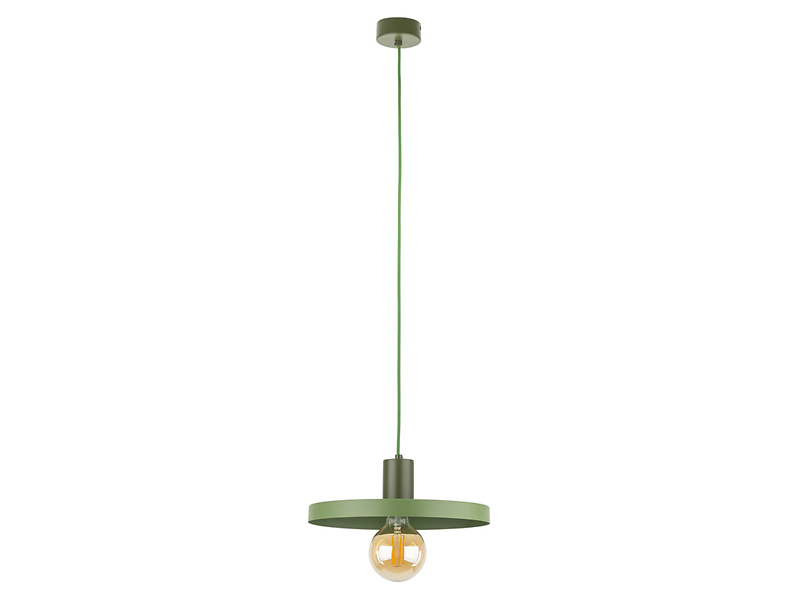 Lampa wisząca Sila 30 cm metalowa zielona 664327