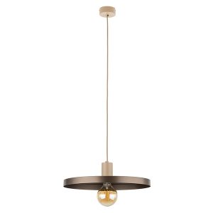 Lampa wisząca Sila 40 cm metalowa brązowa 664330 Lampa wisząca Sila 40 cm metalowa brązowa 664330