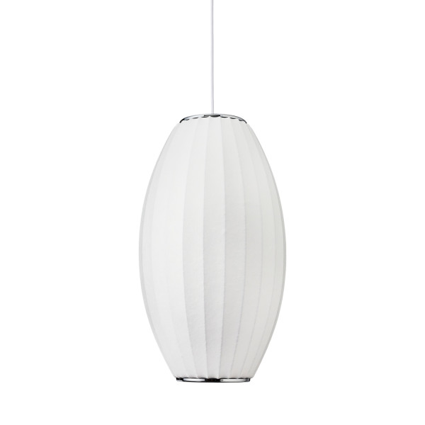 Lampa wisząca SILK BARREL biała 50 cm 815573