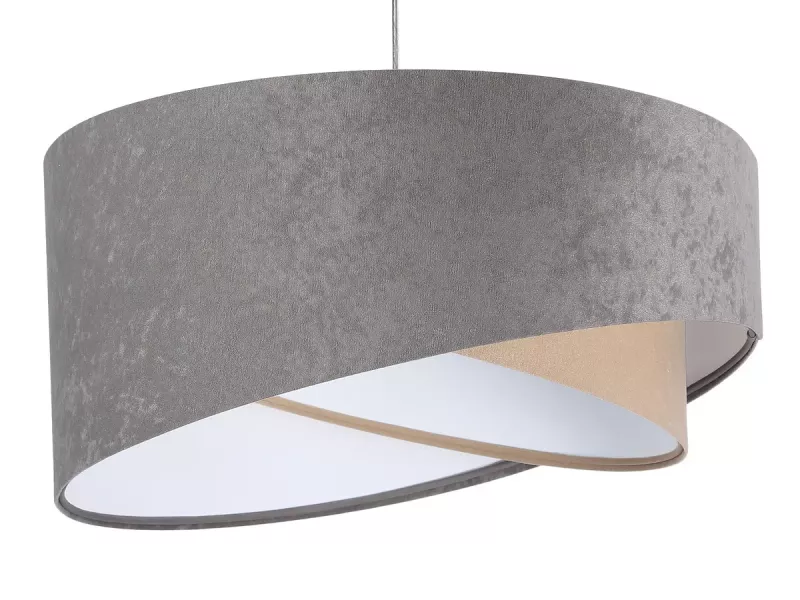 Lampa wisząca SILVERY szara/beżowa/biała 391589