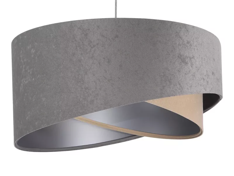 Lampa wisząca SILVERY szara/beżowa/srebrna 391454