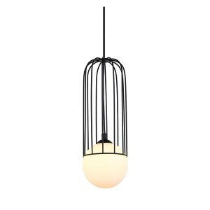 Lampa wisząca Simon 90 cm stalowa czarna 42638 Lampa wisząca Simon 90 cm stalowa czarna 42638