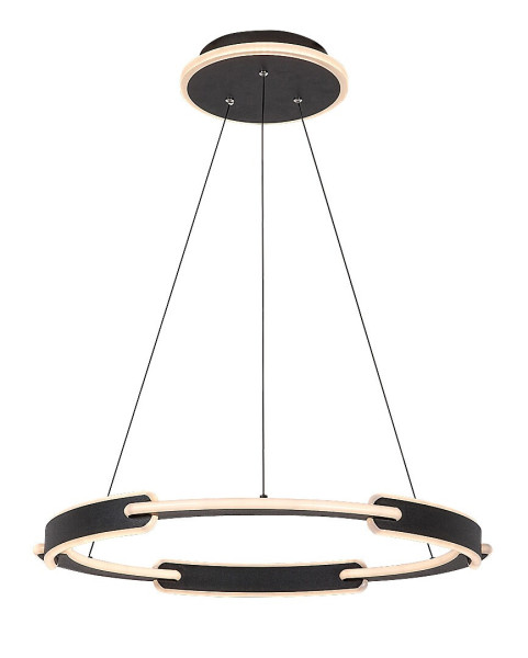 Lampa wisząca SINDRI czarno-biała LED 1x45W Odcienie bieli 3200lm Rabalux 835857