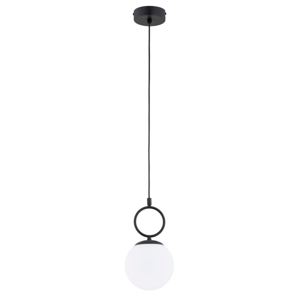 Lampa wisząca SITRO biała kula czarna 1xE14x10W wym:80x15x15cm IP20 Alfa 1019090