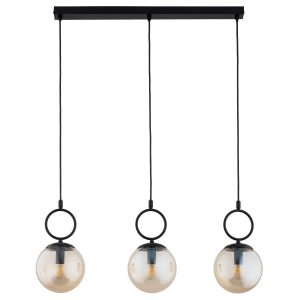 Lampa wisząca SITRO kule czarna 3xE14x10W wym:95x15x72cm IP20 Alfa 1019369