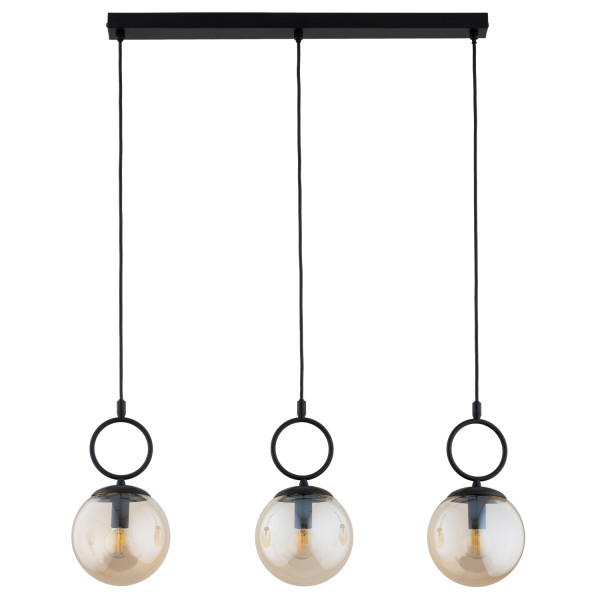 Lampa wisząca SITRO kule czarna 3xE14x10W wym:95x15x72cm IP20 Alfa 1019369