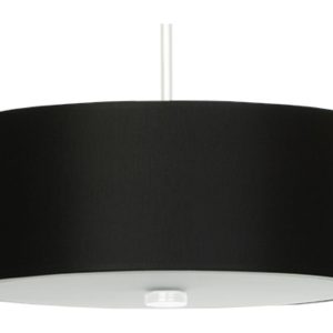 Lampa wisząca Skala 3-punktowa 30 cm tkaninowa czarna 70893