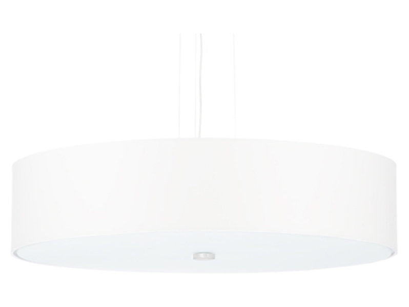 Lampa wisząca Skala 5-punktowa 50 cm tkaninowa biała 70894