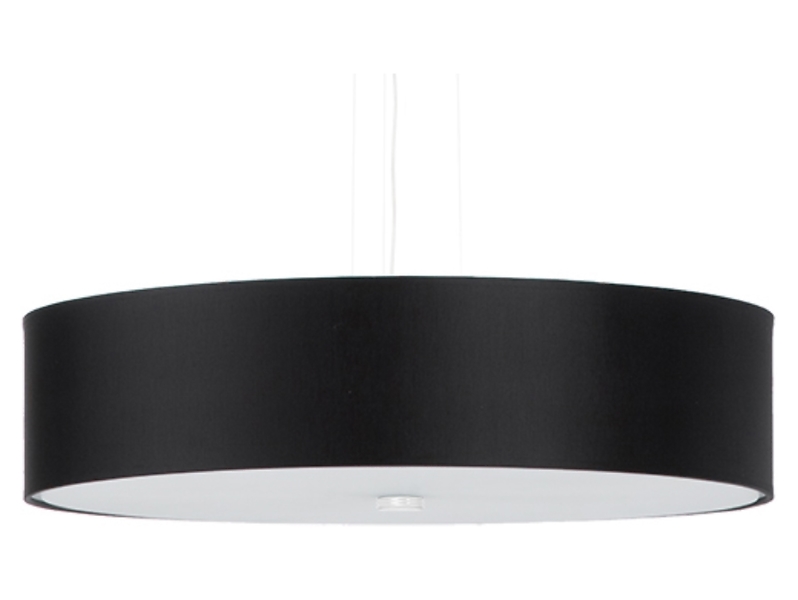 Lampa wisząca Skala 5-punktowa 50 cm tkaninowa czarna 70895