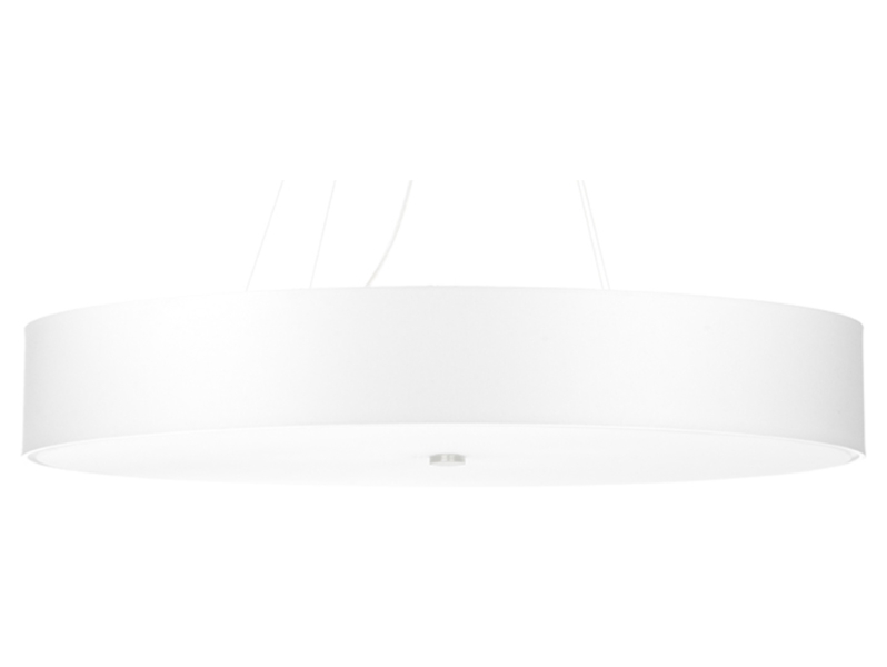 Lampa wisząca Skala 6-punktowa 90 cm tkaninowa biała 71542