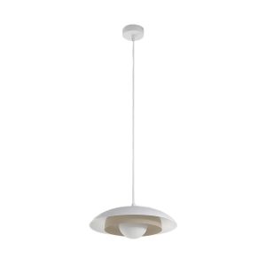 Lampa wisząca SKIN biało-beżowa 1xG9x15W wym:120x30x30cm IP20 Emibig 1025311