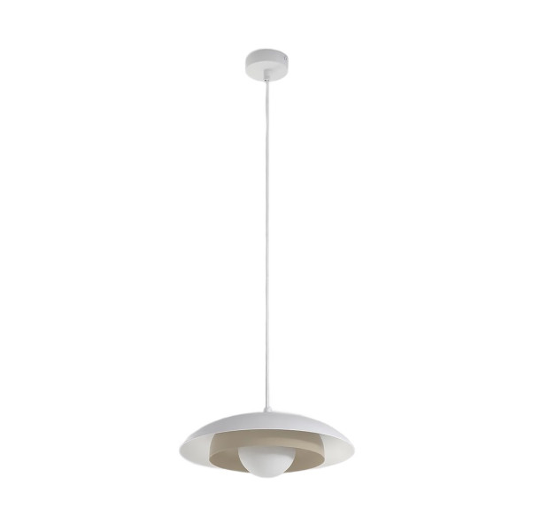 Lampa wisząca SKIN biało-beżowa 1xG9x15W wym:120x30x30cm IP20 Emibig 1025311