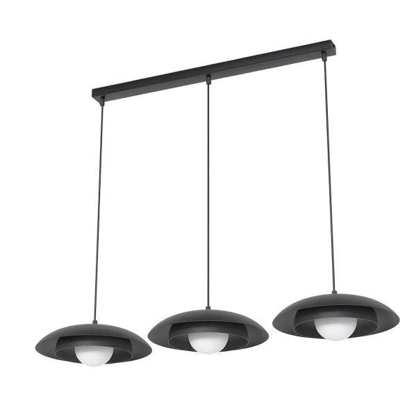 Lampa wisząca SKIN czarno-biała 3xG9x15W wym:120x95x30cm IP20 Emibig 1025394