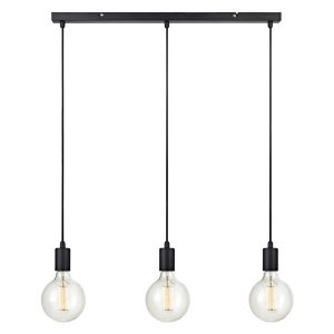 Lampa wisząca Sky 3-punktowa metalowa czarna 54839 Lampa wisząca Sky 3-punktowa metalowa czarna 54839