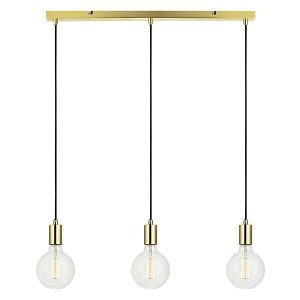 Lampa wisząca Sky 3-punktowa metalowa złota 54840 Lampa wisząca Sky 3-punktowa metalowa złota 54840