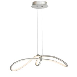 Lampa wisząca SLASH srebrno-mleczny LED 1x38W 4000K 2000lm Candellux 856593 Lampa wisząca SLASH srebrno-mleczny LED 1x38W 4000K 2000lm Candellux 856593