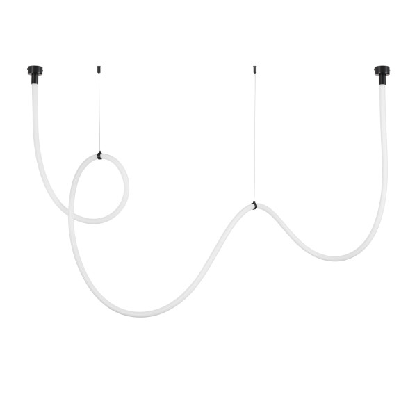 Lampa wisząca SNAKE LED wąż ledowy czarna 400 cm 813366