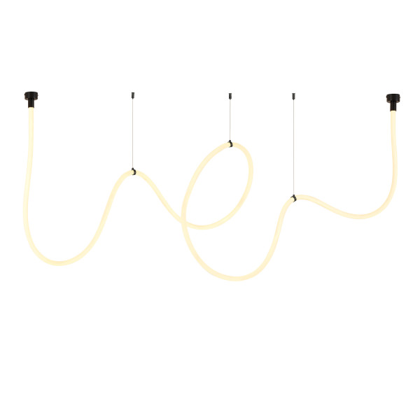 Lampa wisząca SNAKE LED wąż ledowy czarna 500 cm 813365