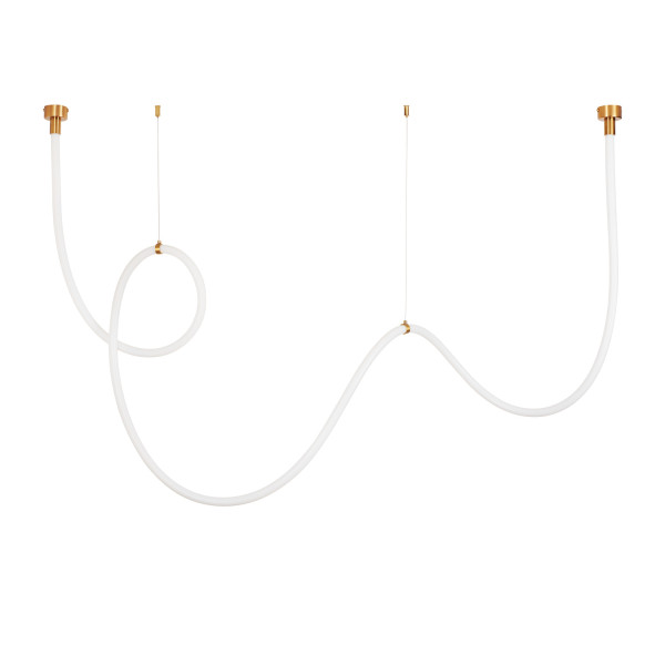 Lampa wisząca SNAKE LED wąż ledowy złota 400 cm 813367