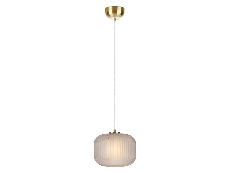 Lampa wisząca Sober szklana szaro-złota 32020