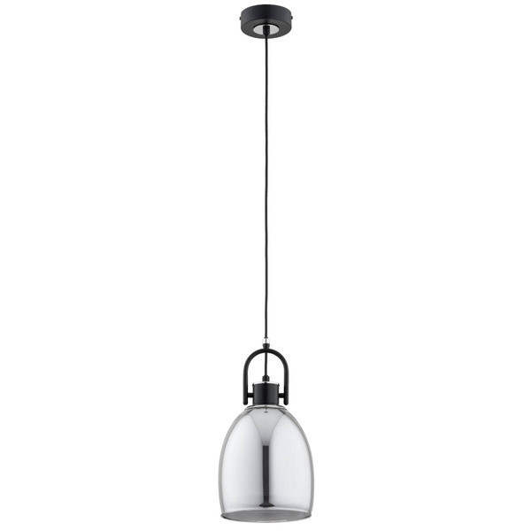 Lampa wisząca SODA czarna-chromowana 1xE27x15W wym:95x18x18cm IP20 Alfa 1025708