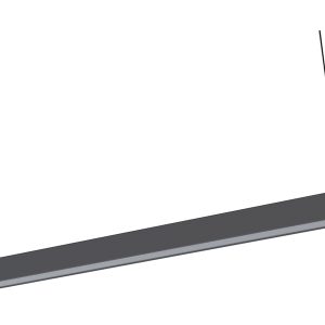 Lampa wisząca Soft LED 125 cm aluminiowa szara 44170 Lampa wisząca Soft LED 125 cm aluminiowa szara 44170