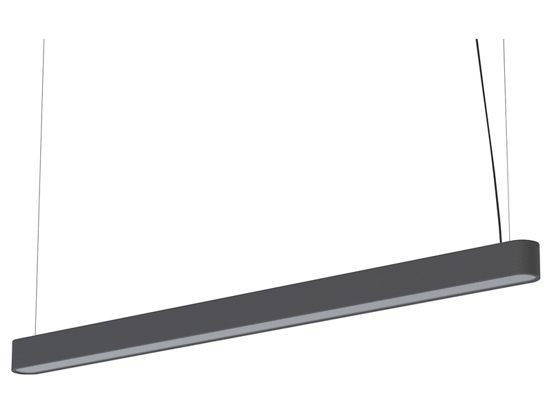 Lampa wisząca Soft LED 125 cm aluminiowa szara 44170