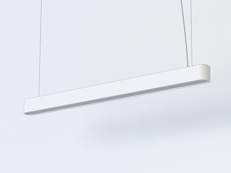 Lampa wisząca Soft LED 95 cm aluminiowa biała 44073