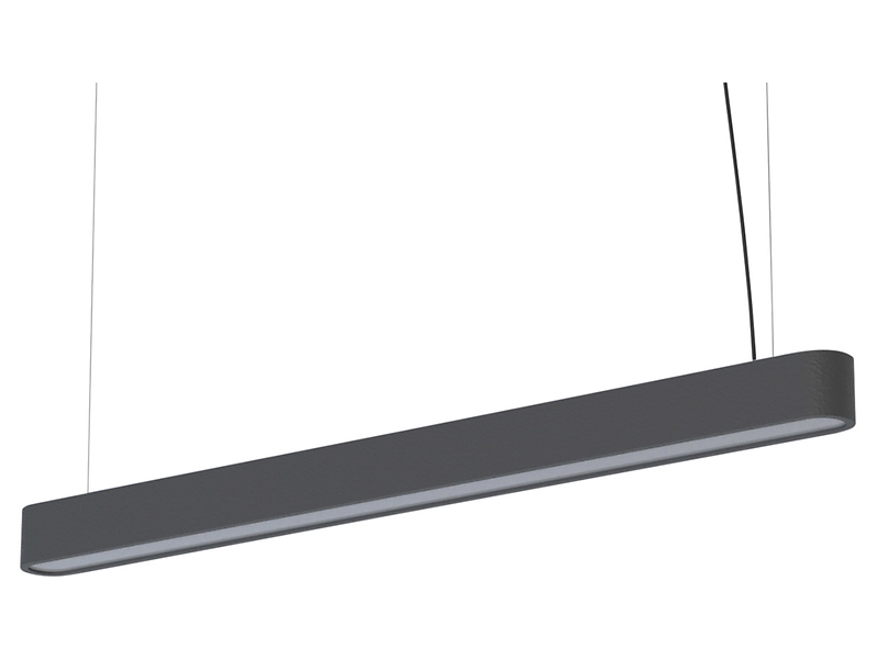 Lampa wisząca Soft LED 95 cm aluminiowa szara 44179