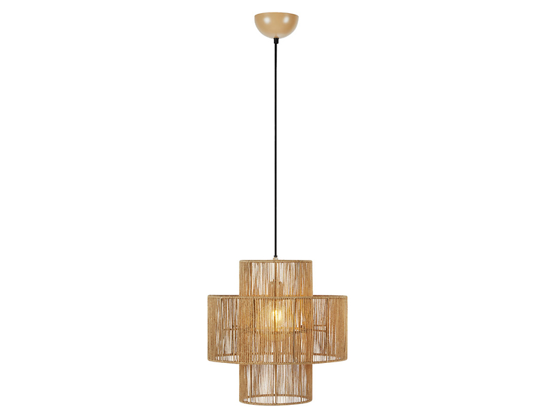 Lampa wisząca Soga z juty beżowa 223754