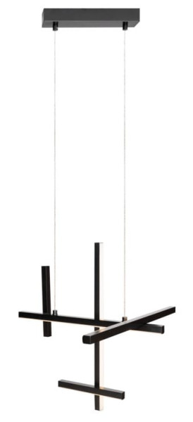 Lampa wisząca SOHO czarna LED 27W biały ciepły 1728lm IP20 Maxlight 1019427