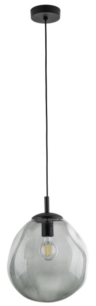 Lampa Wisząca SOL Czarny Grafitowy 1xE27 25cm do salonu 431253