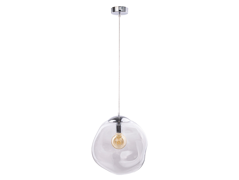 Lampa wisząca Sol szklana srebrna 32067