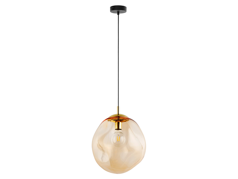 Lampa wisząca Sol szklana złota 32066