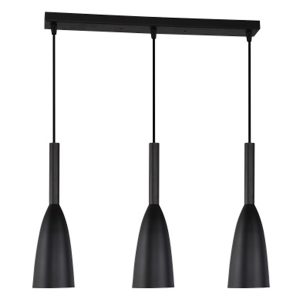 Lampa wisząca Solin 3-punktowa metalowa czarna 37160 Lampa wisząca Solin 3-punktowa metalowa czarna 37160