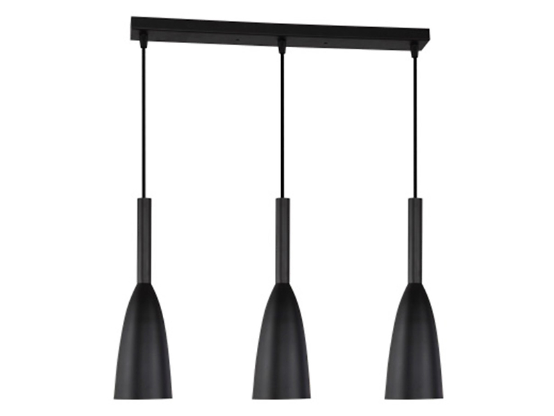 Lampa wisząca Solin 3-punktowa metalowa czarna 37160
