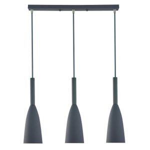Lampa wisząca Solin 50 cm 3-punktowa metalowa szara 37161 Lampa wisząca Solin 50 cm 3-punktowa metalowa szara 37161