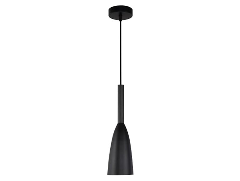 Lampa wisząca Solin metalowa czarna 37154