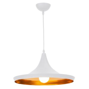 Lampa wisząca Sona aluminiowa biało-złota 37042 Lampa wisząca Sona aluminiowa biało-złota 37042