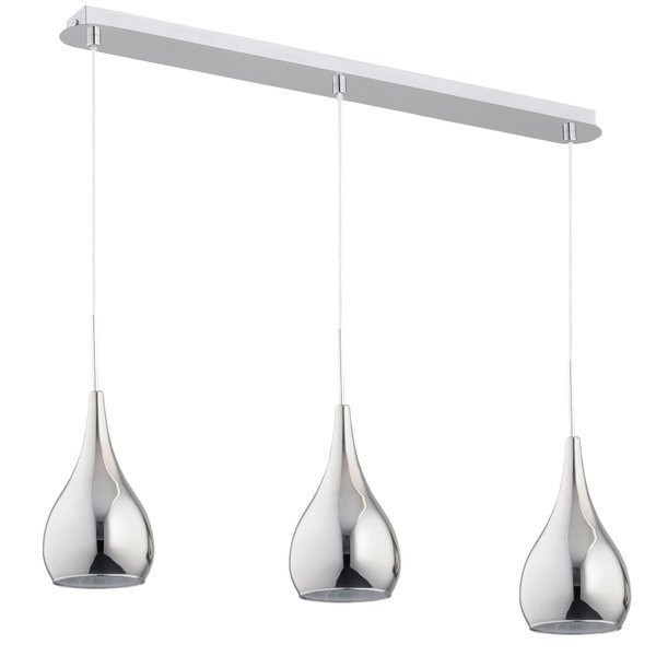 Lampa wisząca SONIA chromowana 3xE27x15W wym:80x80x15cm IP20 Alfa 1025657