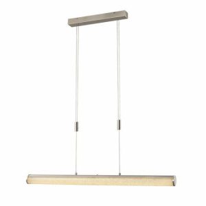 Lampa wisząca Sonox nikiel LED 1x36W Ciepła biel 3240lm Reality 846072 Lampa wisząca Sonox nikiel LED 1x36W Ciepła biel 3240lm Reality 846072