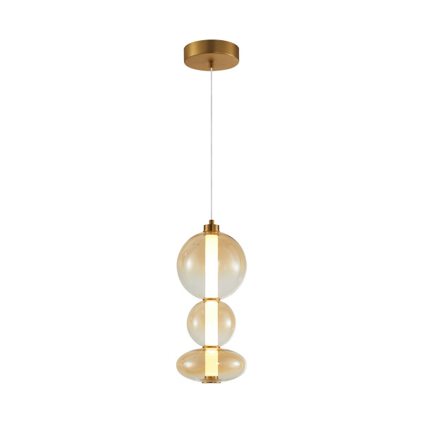 Lampa wisząca Sonte antyczny brąz LED 24W 3000K 2686lm Italux 1019001