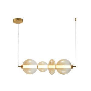 Lampa wisząca Sonte antyczny brąz LED 36W 3000K 4425lm Italux 1019044 Lampa wisząca Sonte antyczny brąz LED 36W 3000K 4425lm Italux 1019044