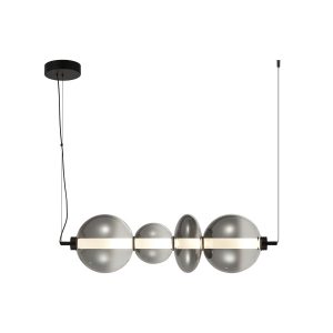Lampa wisząca Sonte czarny mat LED 36W 3000K 4425lm Italux 1018952 Lampa wisząca Sonte czarny mat LED 36W 3000K 4425lm Italux 1018952