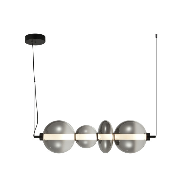 Lampa wisząca Sonte czarny mat LED 36W 3000K 4425lm Italux 1018952