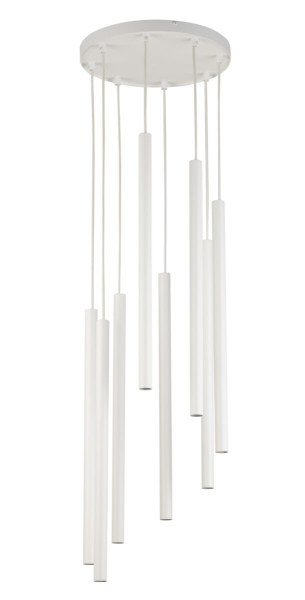 Lampa wisząca Sopel biała 8xG9x3W wym:100x30x30cm IP20 Sigma Lighting 989390