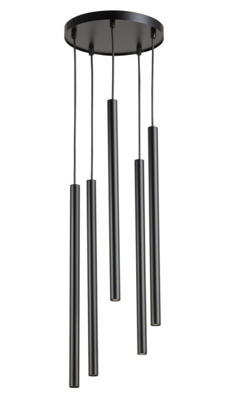 Lampa wisząca Sopel czarna 5xG9x3W wym:100x25x25cm IP20 Sigma Lighting 989378