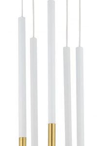 Lampa wisząca Sopel Due biało-złota 5xG9x3W IP20 Sigma Lighting 1026953 Lampa wisząca Sopel Due biało-złota 5xG9x3W IP20 Sigma Lighting 1026953
