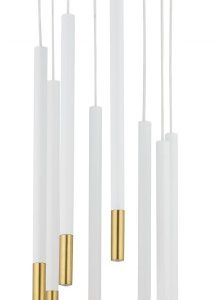 Lampa wisząca Sopel Due biało-złota 8xG9x3W IP20 Sigma Lighting 1025663 Lampa wisząca Sopel Due biało-złota 8xG9x3W IP20 Sigma Lighting 1025663