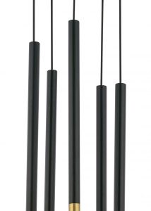 Lampa wisząca Sopel Due czarno-złota 5xG9x3W IP20 Sigma Lighting 1027020 Lampa wisząca Sopel Due czarno-złota 5xG9x3W IP20 Sigma Lighting 1027020